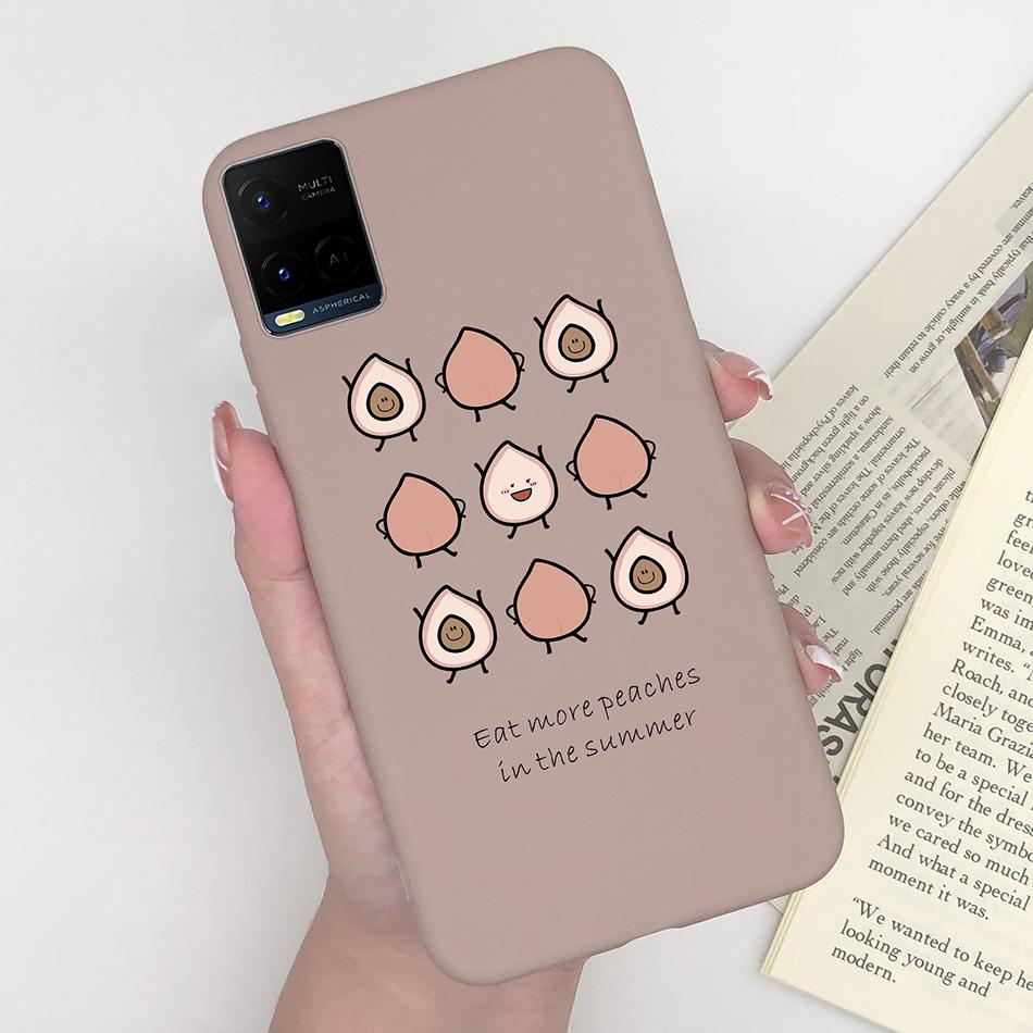 For Vivo Y33 Y33S Y21 Y21S Case Luxurious Silicone Soft TPU Matte Phone Back Cover For Vivo Y 33 Y33 S Y 21 S 21S Fundas Bumper