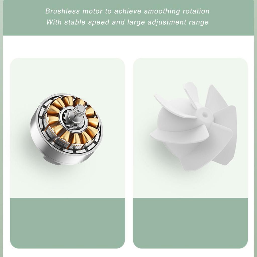 Handheld Fan 3 Speed Gears Cold Compress Quiet Phone Holder Cooling Fan with Base