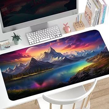 Mountains lakes and seas World map e-sports mouse pad 800 300 2mm
