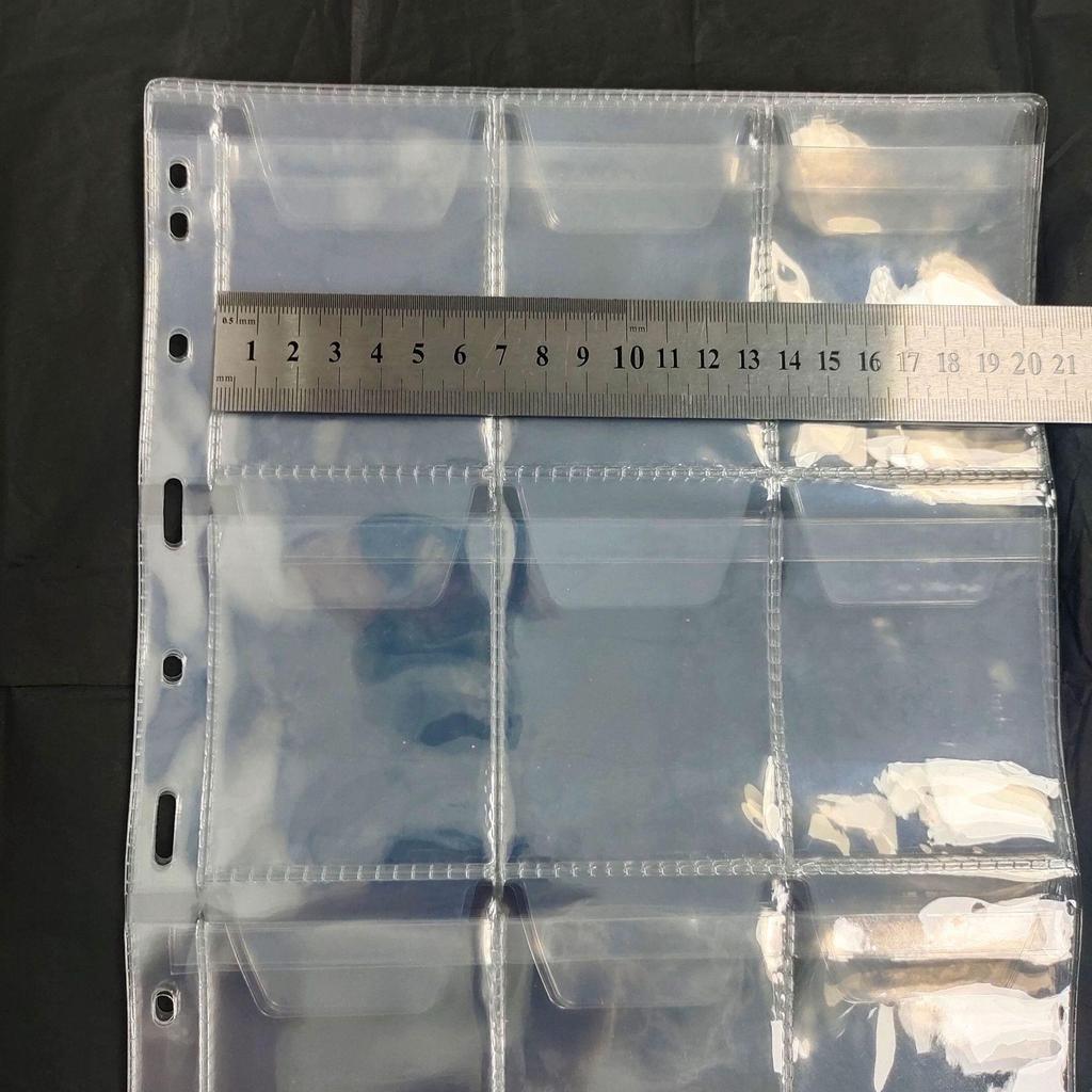 9-Hole 12-Pocket PVC Coin, Currency, Stamp & Ancient Coin Album - Portable Storage