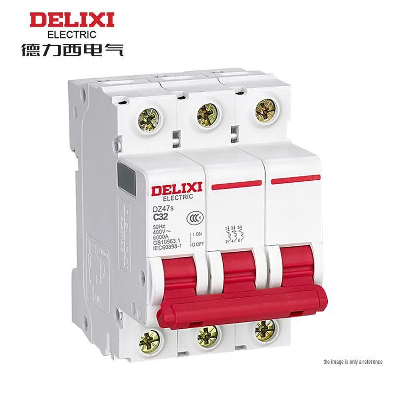 Delixi DZ47s 63A 3-Pole Miniature Circuit Breaker