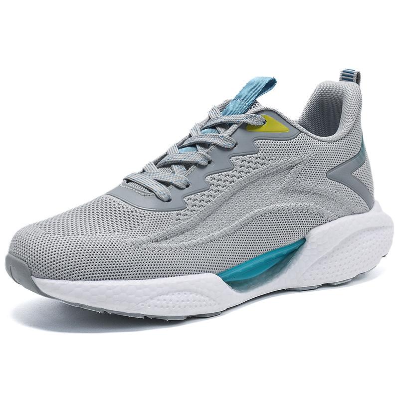 New Men's Shoes Spring and Autumn Sports Shoes Men's Soft-soled Running Shoes Popcorn Ultra-light Large-size Casual Shoes Men's