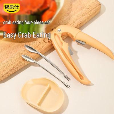 Kao Le Shi 4-teiliges Krabbenwerkzeug-Set aus Edelstahl