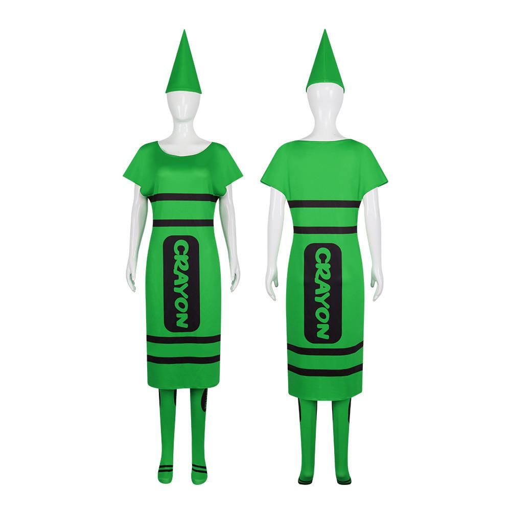 Buntstift Cosplay Kostüm Für Erwachsene Mit Polyesterstoff Für Halloween-Partys