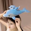 PP Cotton Blue Dolphin Plush Toys Marine Life Dolphin Sofa Pillow  Boys Girls