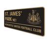 Newcastle United FC Metal Two Tone Street Sign