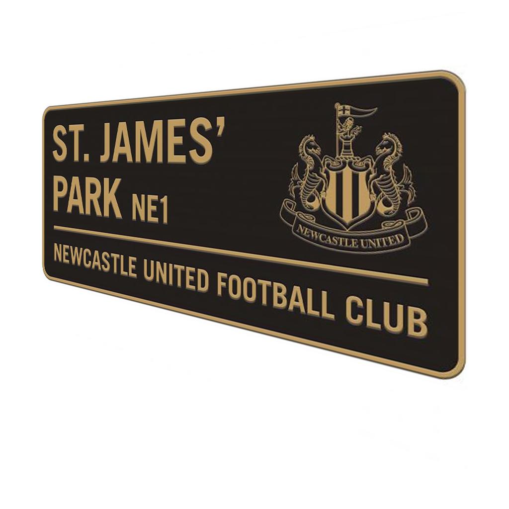 Newcastle United FC Metal Two Tone Street Sign