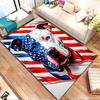 Patriotic Pitbull Design Patterned Carpet, Non Slip Mat Suitable for Living Room and Bedroom Sofas