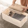 New Washable Oxford Fabric Folding CD Storage Box Underwear Foldable Bins Toys Organizer With Lid Storage Basket Laundry Basket