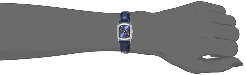 Analog Waterproof Leather Strap Watch Navy [Citizen Q&Q] QA69-305 Women's