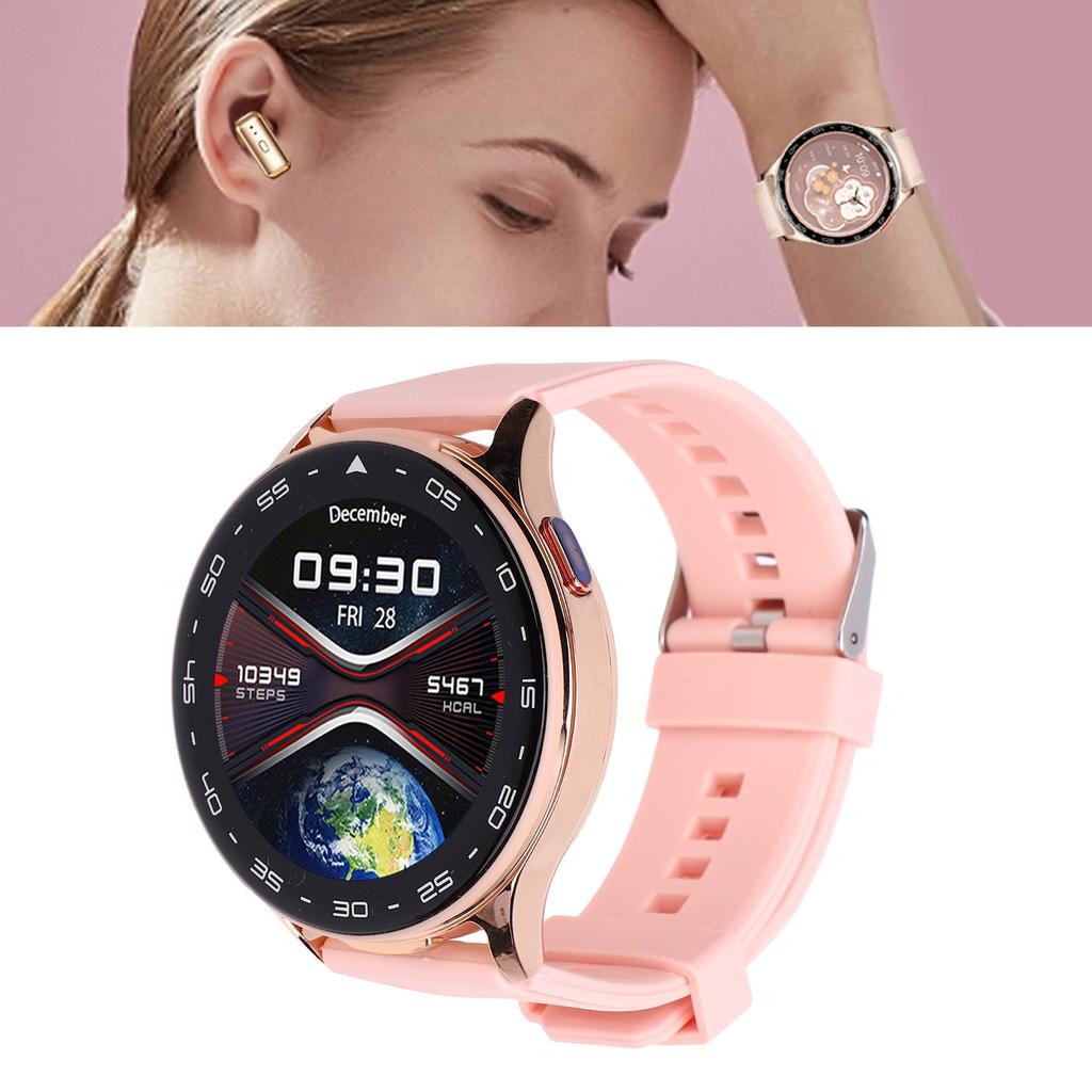 2 in 1 with AI Noise Reduction Earbuds Call IP67 Water Proof Sports Fitness Watch and Earphone for Men Women