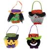 Kids Halloween Candy Carriers Bag Pumpkins Witches Theme Velvets Materials Trick Or Treats Essential