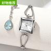 New Goldie niche women's watch simple small square plate alloy bracelet watch women's antique quartz watch
