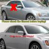 For Dodge Charger 2011 2012 2013- ABS Car Rearview Side Mirror Cover Wing Cap Exterior Door Housing Trim Adhesive Sticker