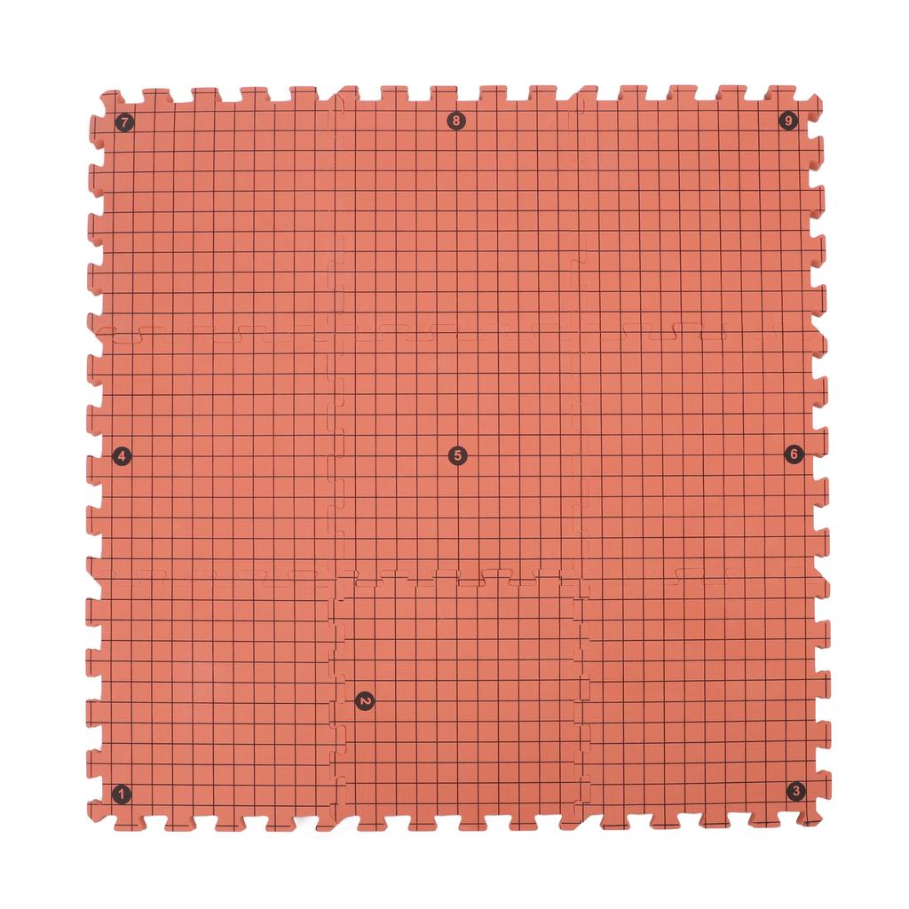 9 Pcs Knitting Blocking Mat Brick Red Interlocking Foam Blocking Board for Crochet Projects