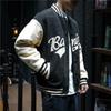 Dünne Wildleder-Baseballjacke für Herren, breite Bomber-Sportjacke für Frühling und Herbst