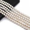 1String, AAA Natural Freshwater Pearls 10-11mm, Handmade Near Round Pearl Beads for Jewelry Making DIY Crafts, Needlework 36cm