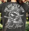 You Just Yee'd Your Last Haw Raccoon Comfort Colors® Tshirt, Trash Panda Cowboy Western Outlaw Animal Meme Vintage Bootleg Tee