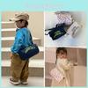 Stylish Floral Print Denim Bucket Bag For Kids Unisex Trendy Fashionable Canvas Purse