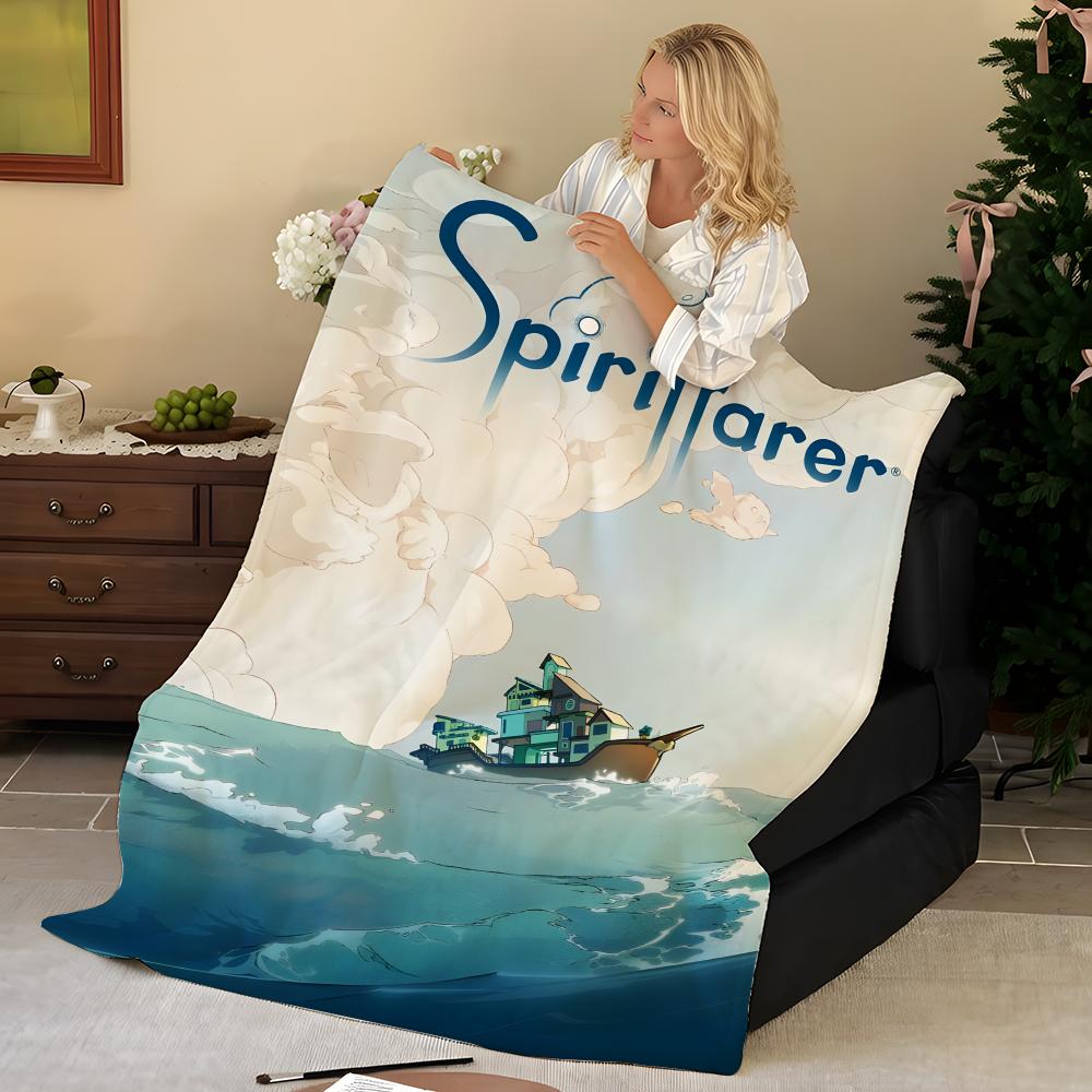Game S-Spiritfarer Throw Flannel Blanket, Soft Warm, Durable & Washable Cute Cool