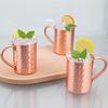 400ml Edelstahl Moskau Mule Becher Handgefertigt Langlebiger Cocktailbecher für Hausbar Trinkgeschirr Geschenkstahl