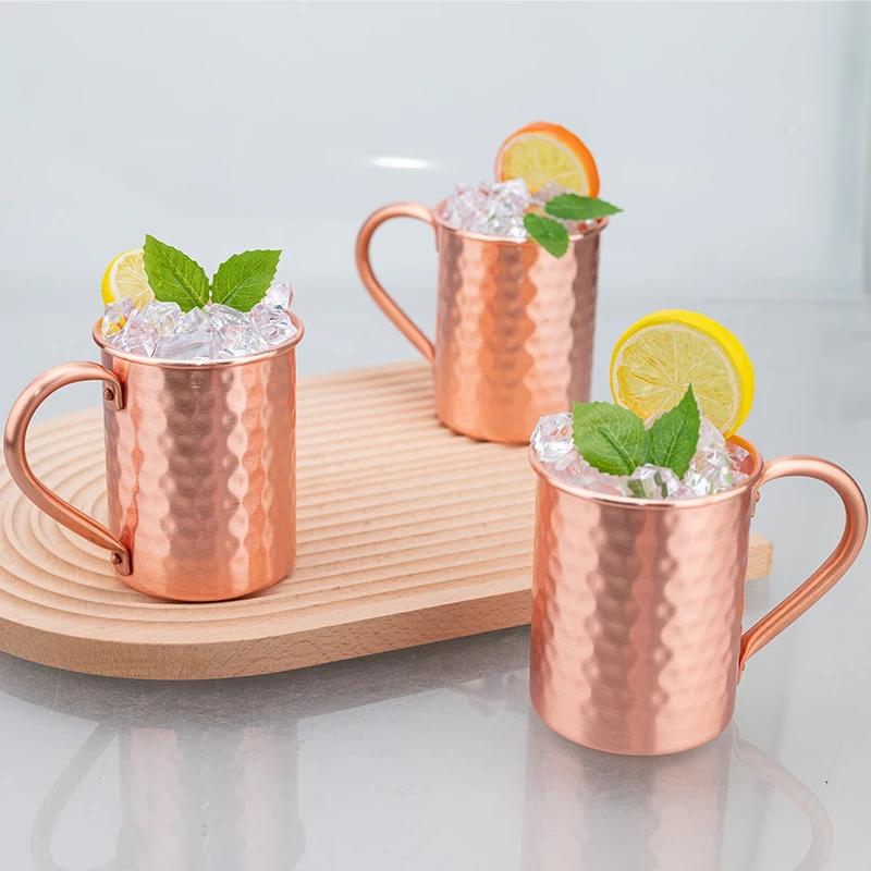 400ml Edelstahl Moskau Mule Becher Handgefertigt Langlebiger Cocktailbecher für Hausbar Trinkgeschirr Geschenkstahl