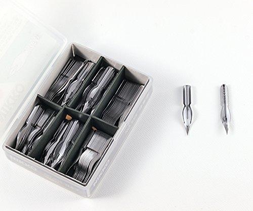 Nikko N555 Nib Nib, Japanese Character Pen, Pack of 100, N555100