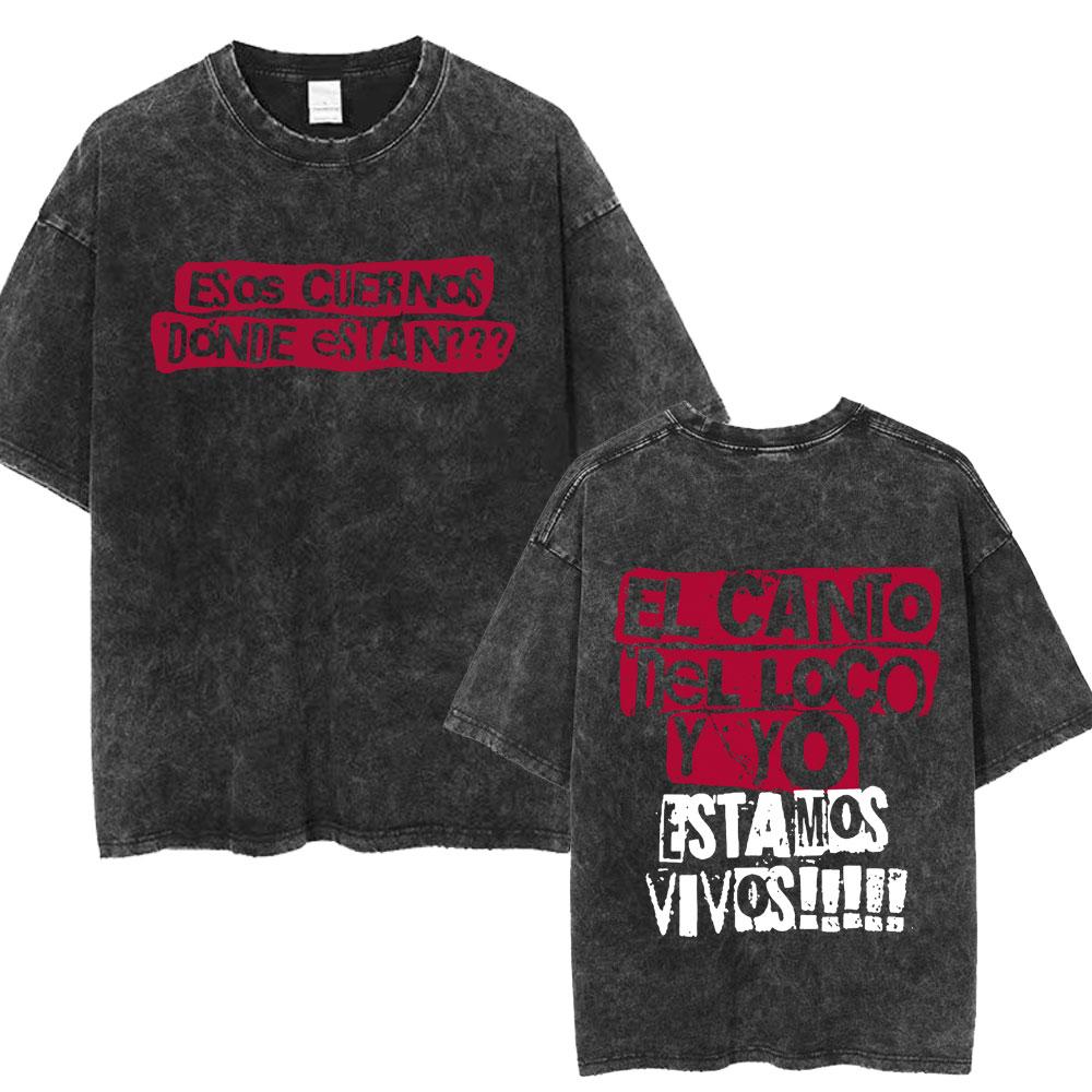 Dani Martin Ya Nada Volvera A Ser Como Antes Vintage Washed YK T Shirts Mens Women Hip Hop Pop Casual Oversized T Shirt Unisex