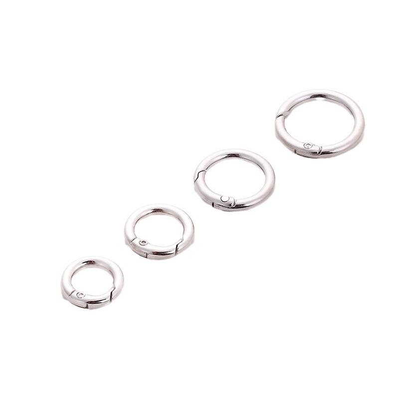 Zinc Alloy Electroplated Spring Ring Keychain & Jewelry Buckle