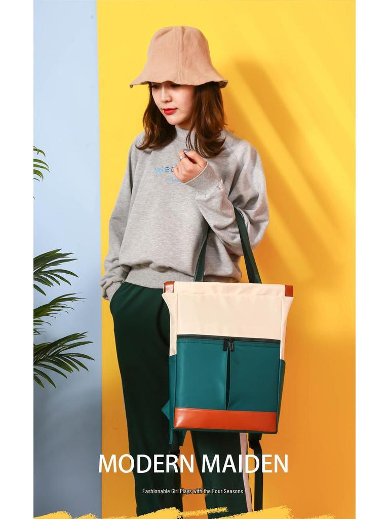 Carefully Selected Women's Laptop Backpack: Versatile Travel, Student, Shoulder, and Crossbody Bag