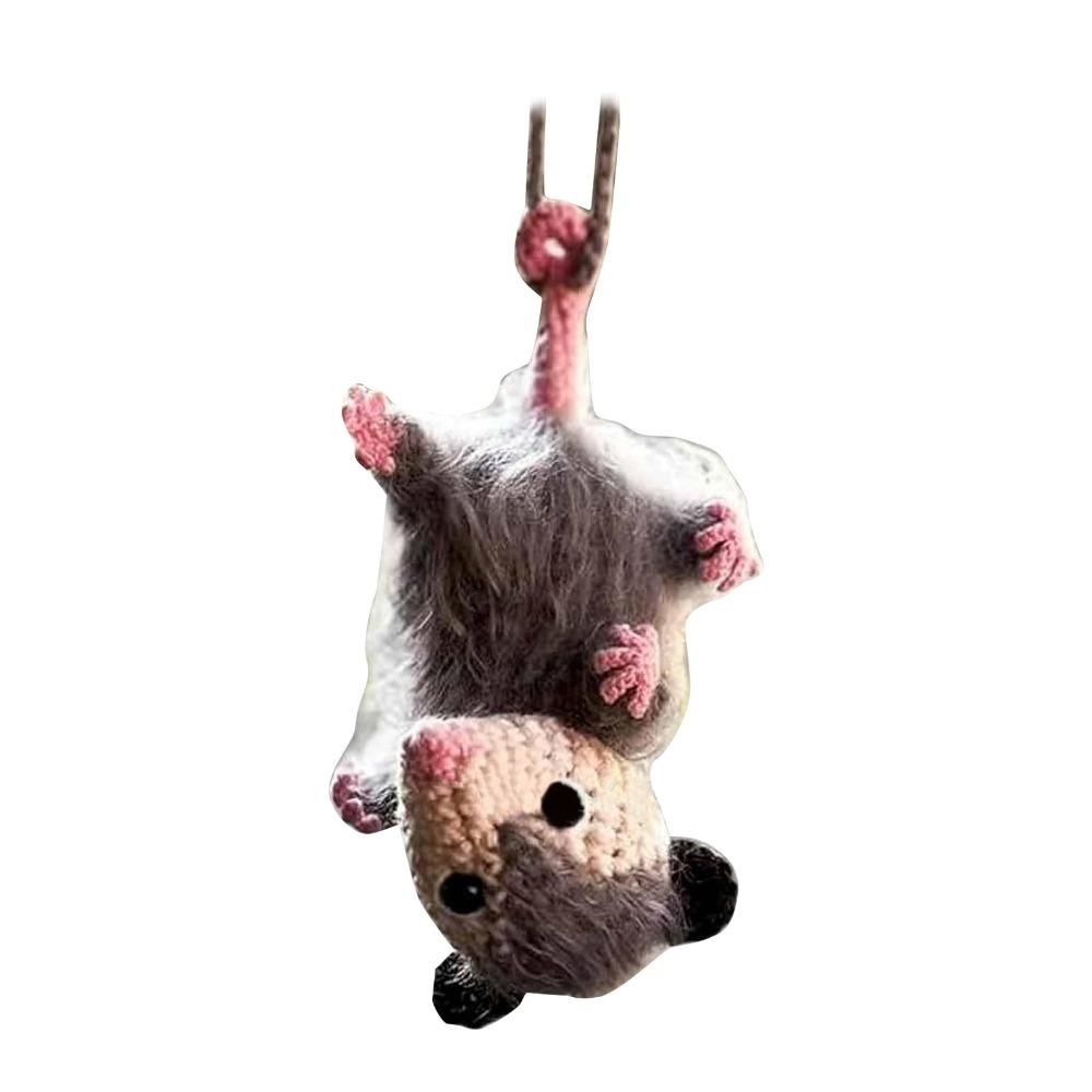 Handmade Knitted Rearview Mirror Accessory Pendant Car Mirror Decor For Car Interior