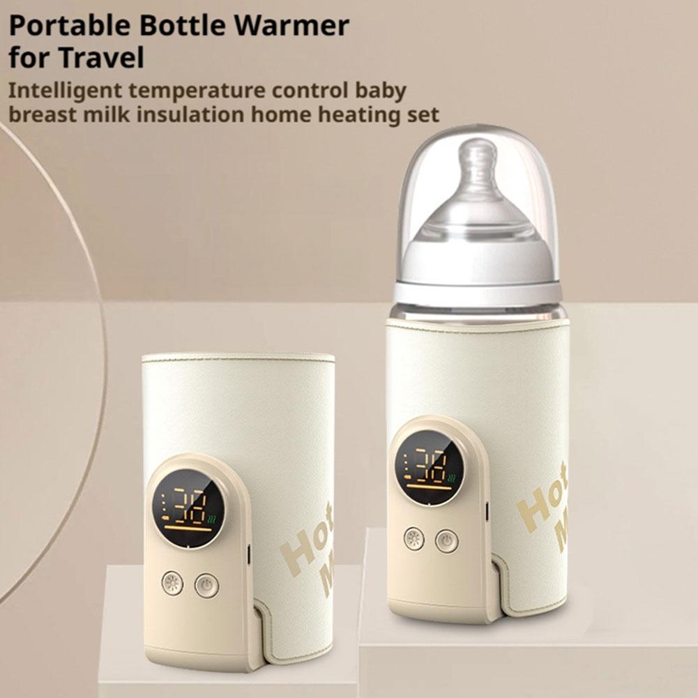USB Multifunctional Baby Feeding Bottle Warmer Intelligent Constant Temperature Control Built-in High Capacity Battery