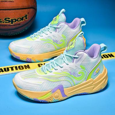 20252025 nouvelles chaussures de basket-ball printemps et automne pour hommes baskets montantes de course étudiants chaussures de combat réelles d'extérieur