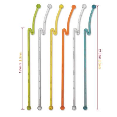 Colorful Translucent Plastic Cocktail Stirrers Set