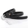 Pu Ladies Leather Belt With Metal Pin Fastener For Office And Daily Outfits