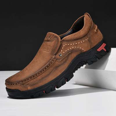 2025 Neue Slipper Hohe Qualität Komfort Verschleißfest Herren Freizeit Lederschuhe Retro Herren Business Schuhe Mode Arbeitsschuh Plus 39-48