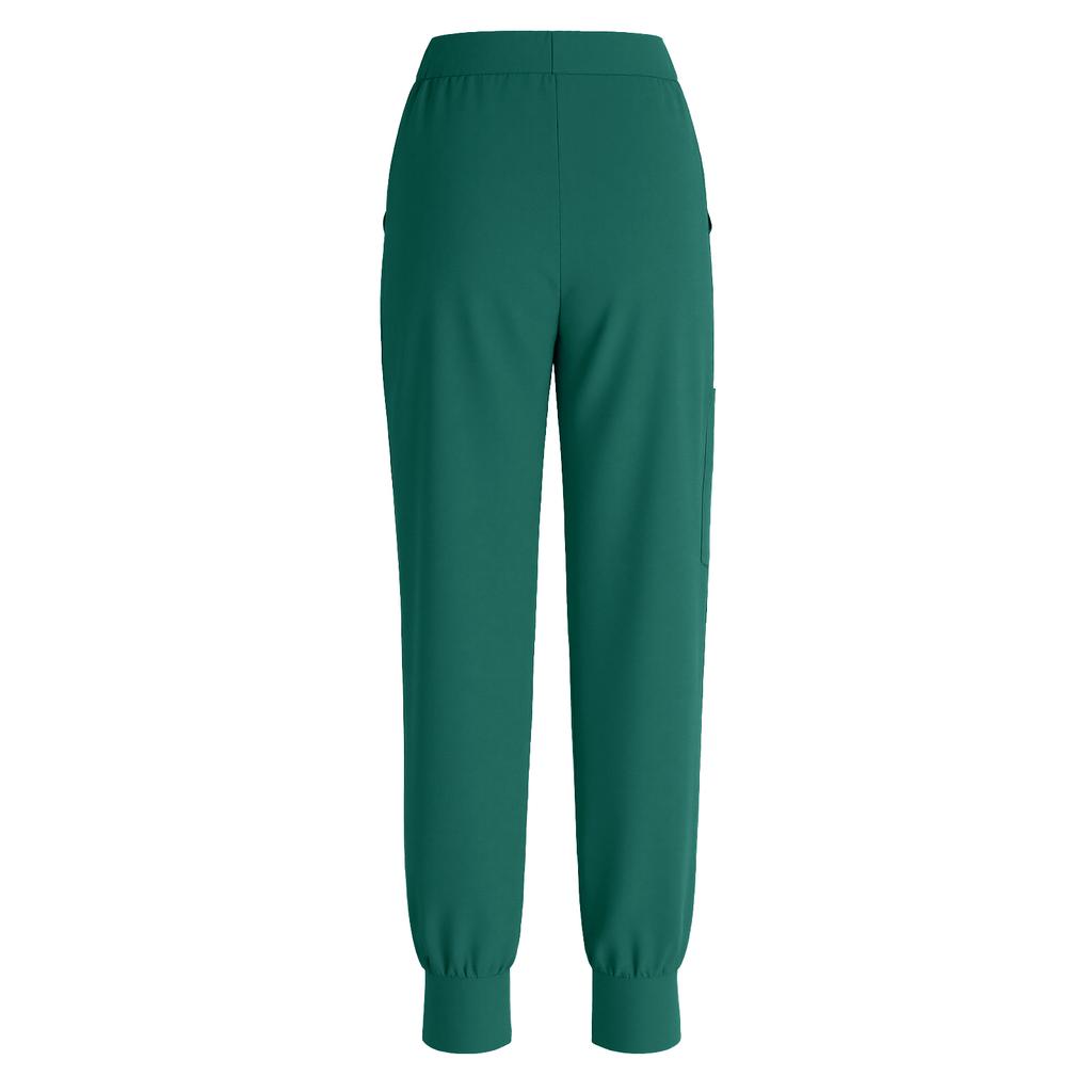 Women's Uniform Quick,drying Fabric Color V,neck Pocket Short,sleeved Trousers Suit Uniform Suit
