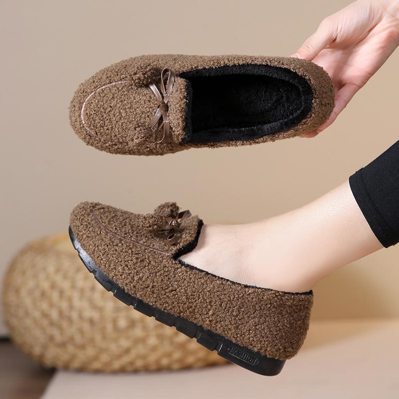 Winter new cloth shoes velvet warm daily home indoor women's cotton slippers cotton shoes