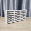 Sturdy Plastic 18/36/51/60 Slot Stamp Pad Rack Craft Stationery Holder with Mounting Hardware Easy Access Daily Use