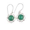 Natural Malachite Gemstone 925 Sterling Silver Jewelry Earrings 1.40" For Gift EE-56-26