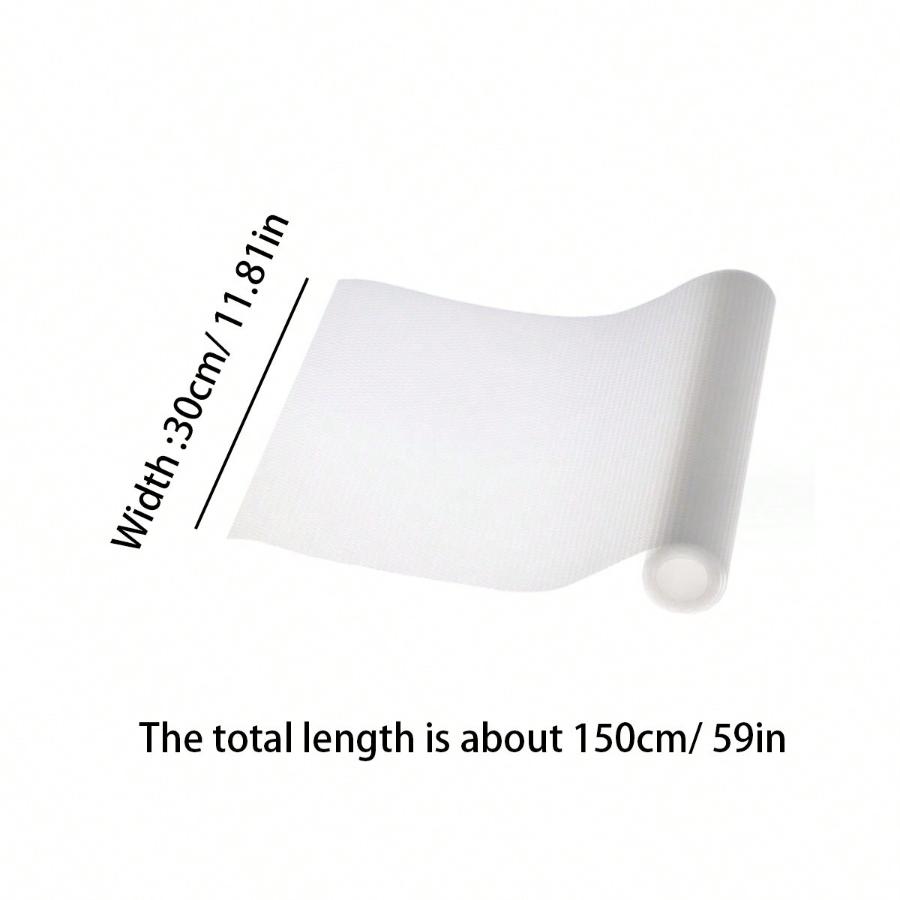 

1 рулонный коврик для полок, ящиков, для кухонных шкафов, нескользящий, легкоочищаемый, для кухонных шкафов, водонепроницаемый коврик