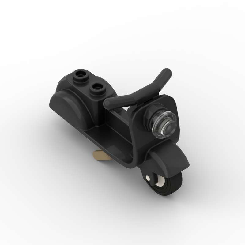 Non-Toxic Moc 1Pcs 15396 Scooter Vehicle Building Block 15396C02 Motorcycle With Handlebars Part Brick Particle Toy Children Birthday Gift