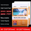 High Gloss A4/A3 Dye Inkjet Photo Paper - Ultra Bright Menu Cover