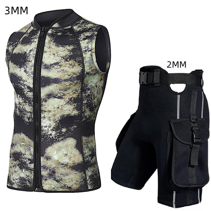 Longchan 3mm Camouflage Sleeveless Diving Vest