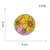 Cartoon Yellow Flower Embroidery Iron On Patches For Clothing Butterfly Sun Rainbow Clothes Stickers Apparel Sewing Accessories