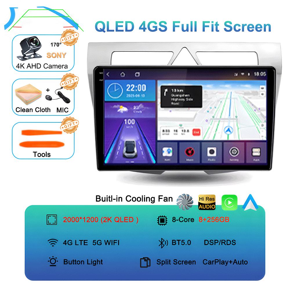 Car Radio Android 14 For Kia Morning Picanto 2007 2008 2009 2010 Navigation Multimedia Player Stereo GPS WiFi+4G Carplay+Auto BT