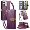 Case for 600 Lite 5G - Leather/PU, Purple, With Lanyard
