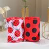 2.5" X 5.5Yard Ladybugs Ribbons Lady Bug Wire Edged Wrapping Ribbon Red Polka Dot Wired Edge Ribbon Red Dot Craft Ribbon