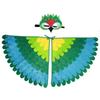 Robe Halloween Cloak with Mask Bird Wings Cape Mask Set  Stage Performance