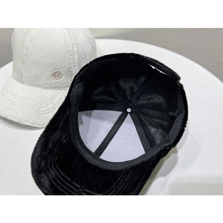 Winter Duck Tongue L Hat with Plush and Thickened Warm Baseball Cap Korean Version Women's Hat
